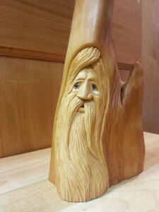 Old-man-wood-carving